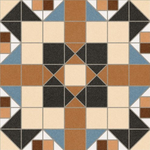 Vives Merton Marrón 31,6x31,6 płytki podłogowe patchworke
