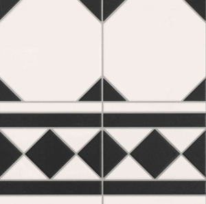 Realonda Oxford Negro Cenefa 33x33 płytka podłogowa