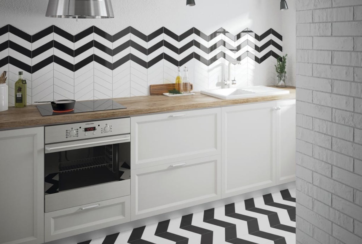 Czarno biała jodełka