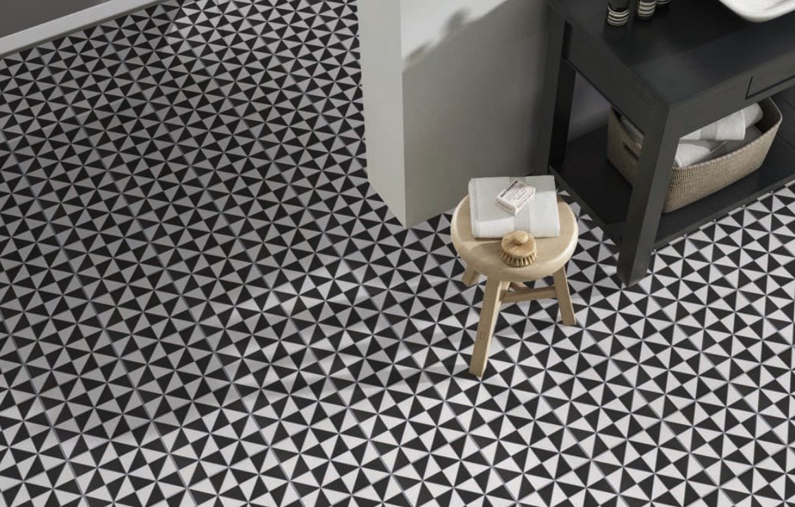 Czarno biały patchwork