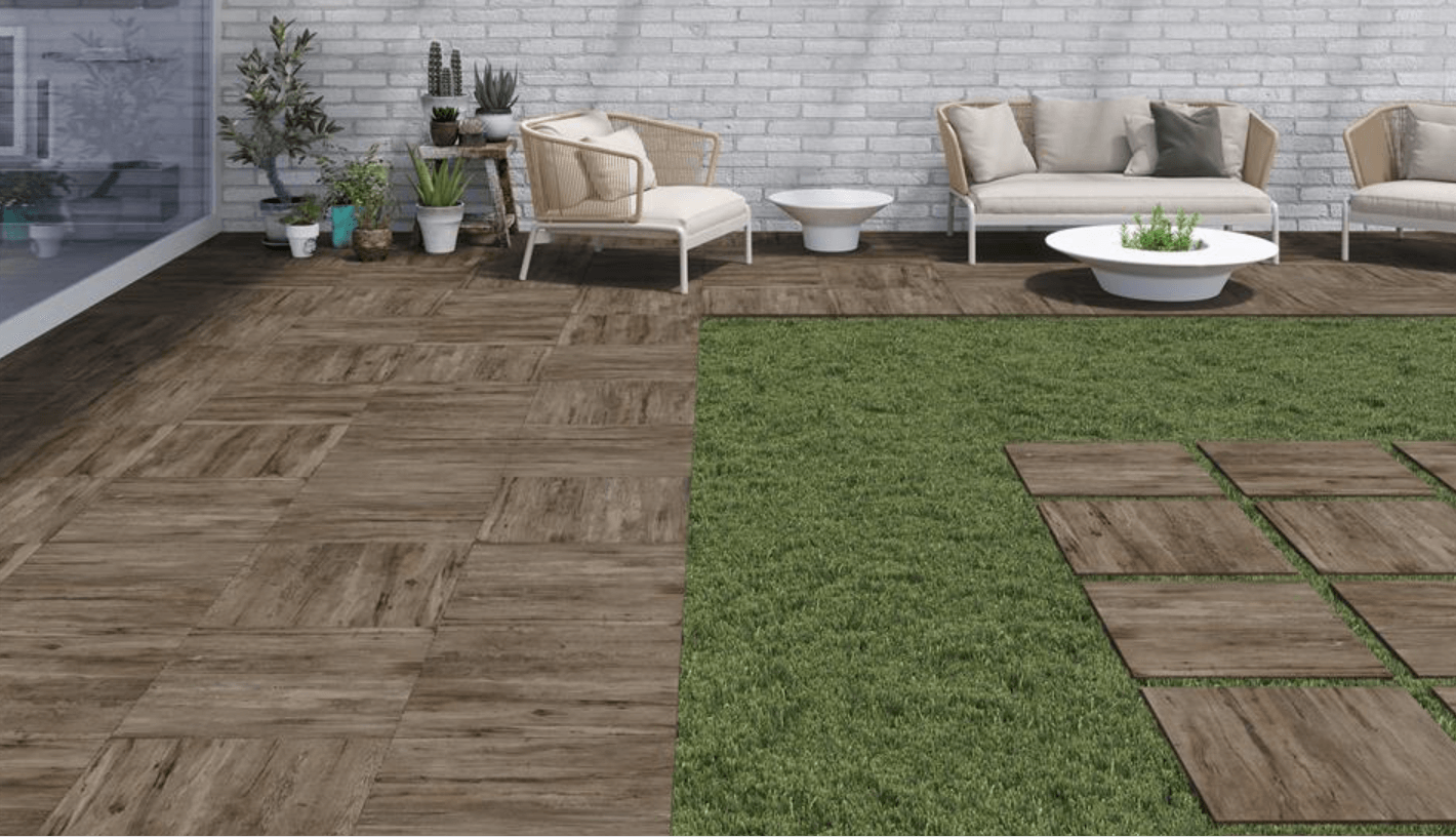 Drewniane płytki na taras