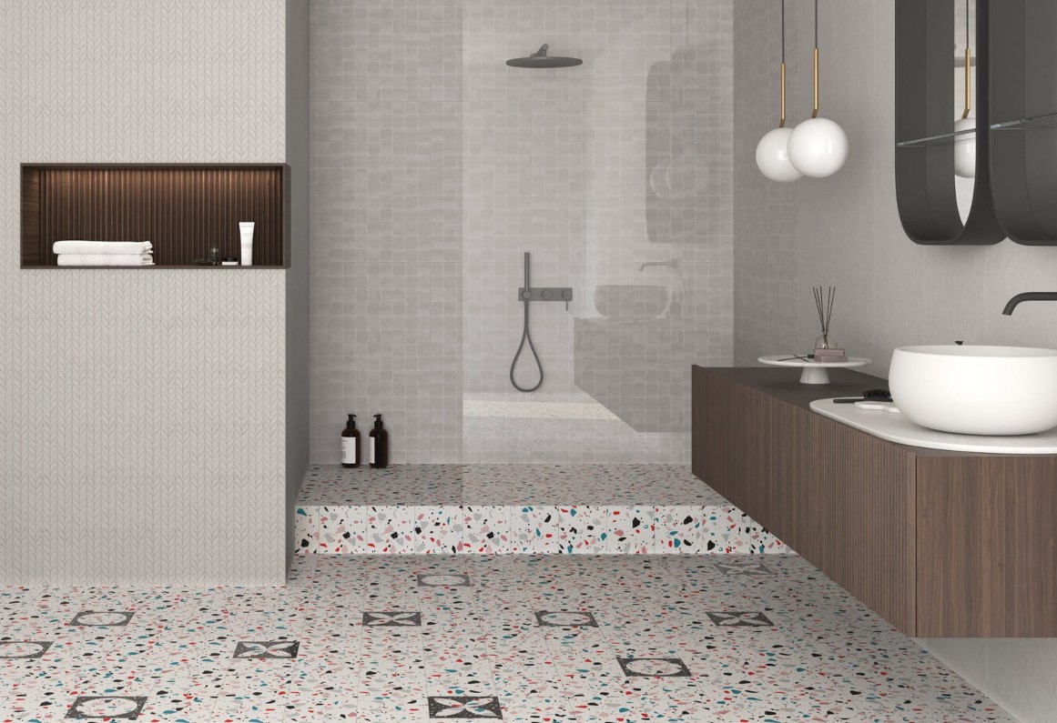 Intensywne lastryko na podłodze