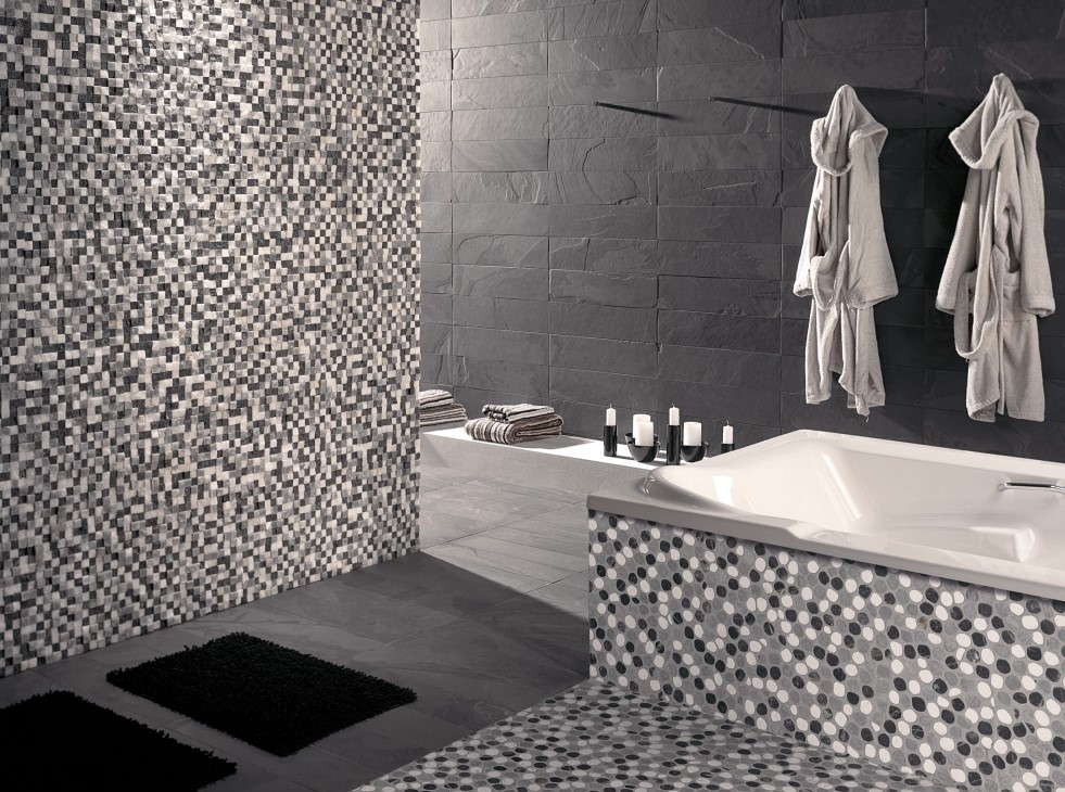 Kamień dekoracyjny w łazience