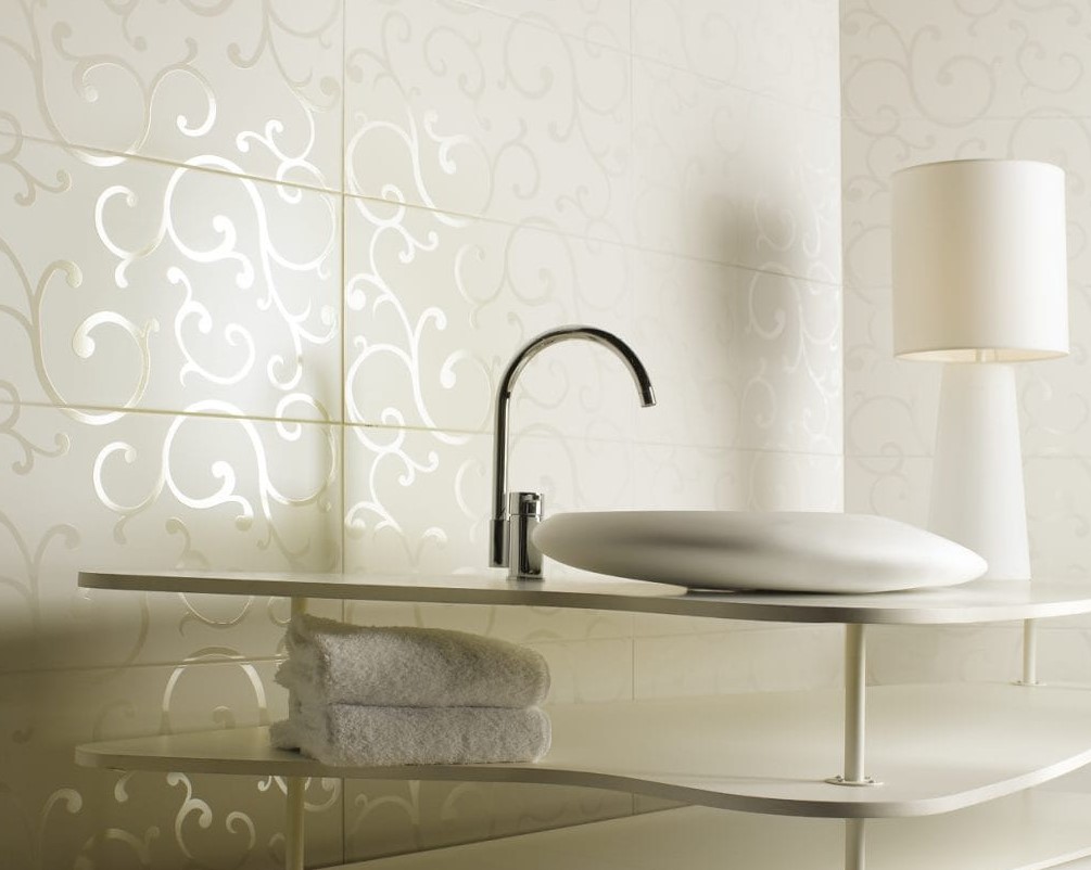 Płytki patchwork beż i delikatna ornamentyka