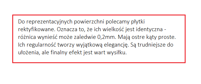 Reprezentacyjne powierzchnie