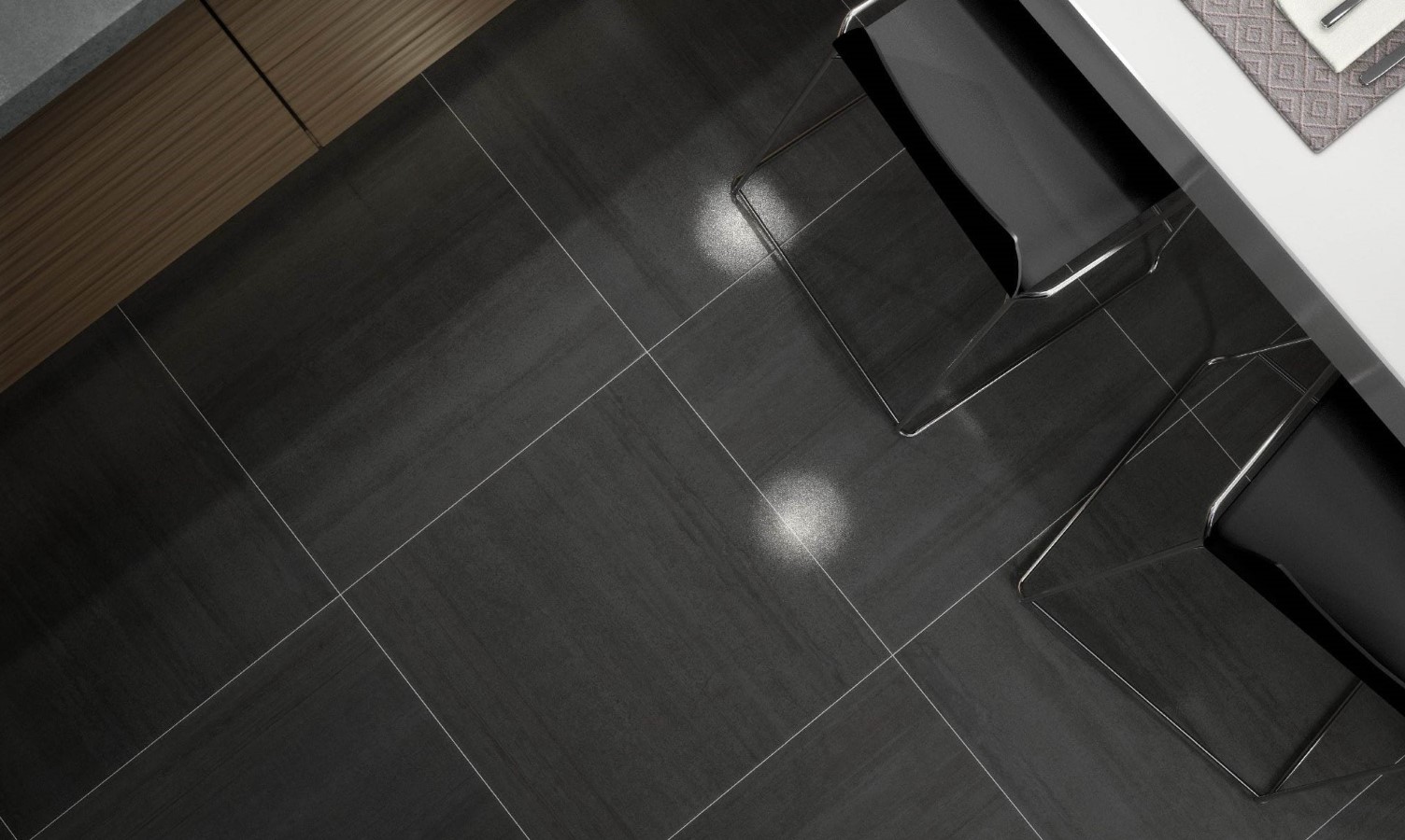 Refleksy na płytkach lappato