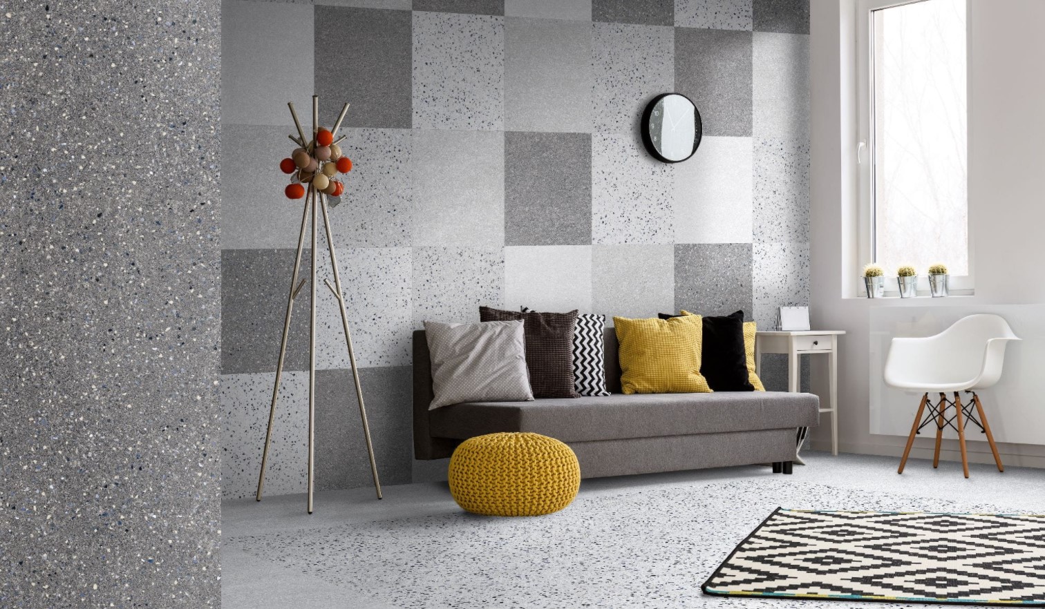 Szare płytki Lastryko