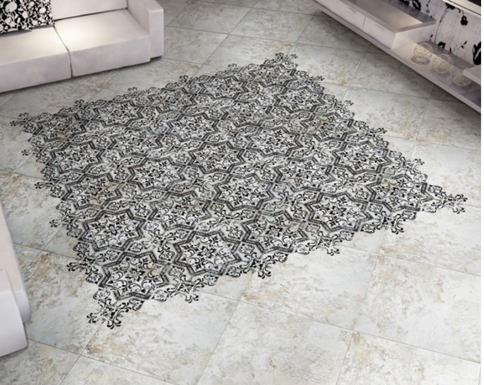 Szare płytki patchwork