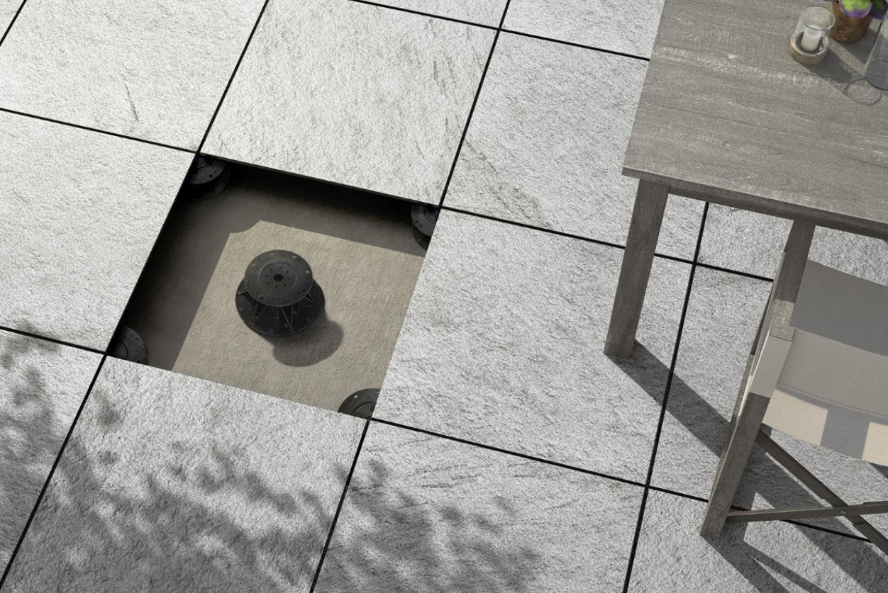 Taras wentylowany na wspornikach