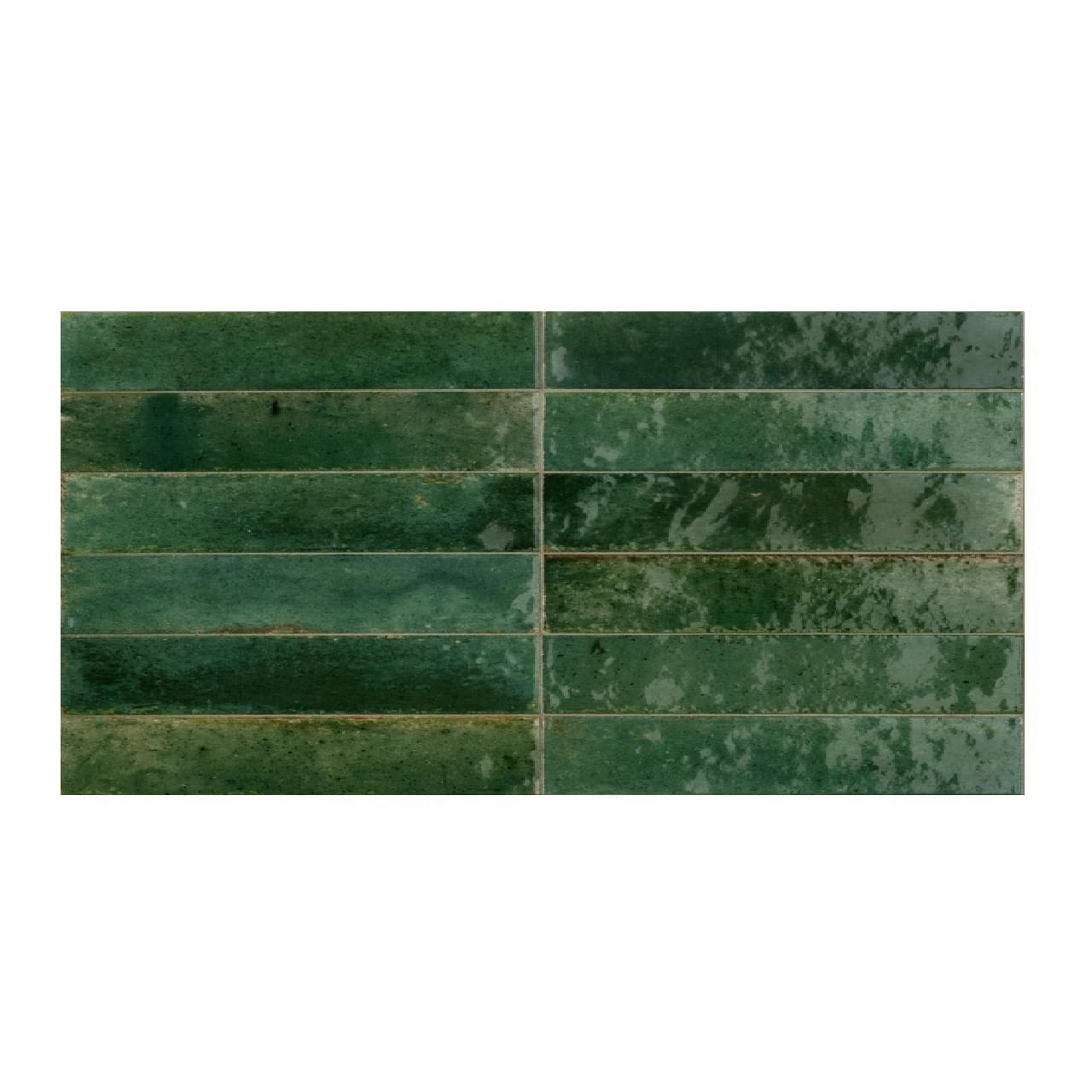 Marazzi Lume Green Lux 6x24 M6RQ zielone płytki cegiełki