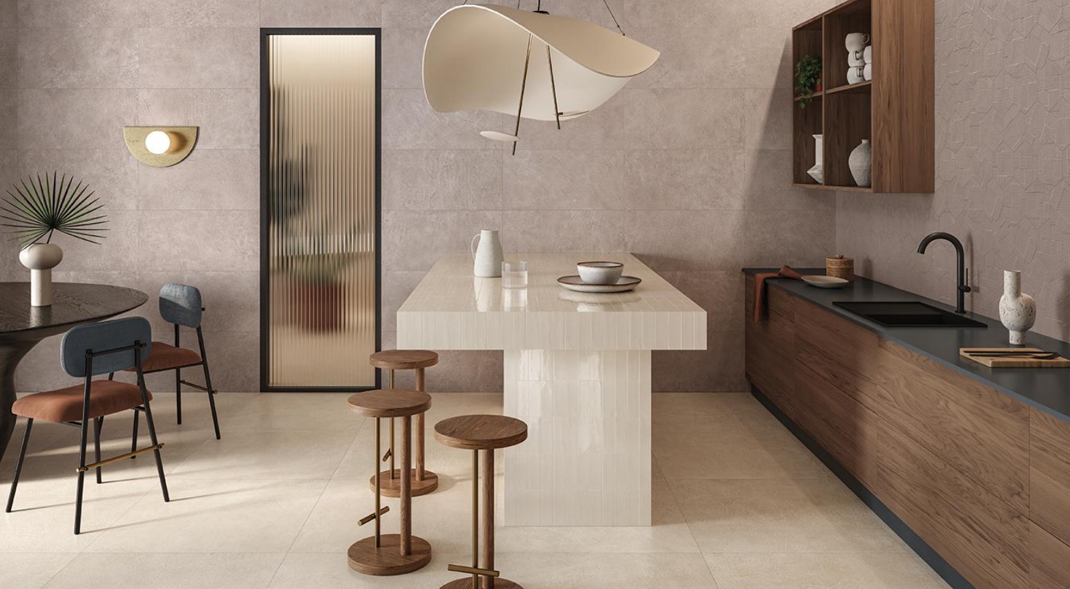 wielkoformatowe płytki ścienne do kuchni