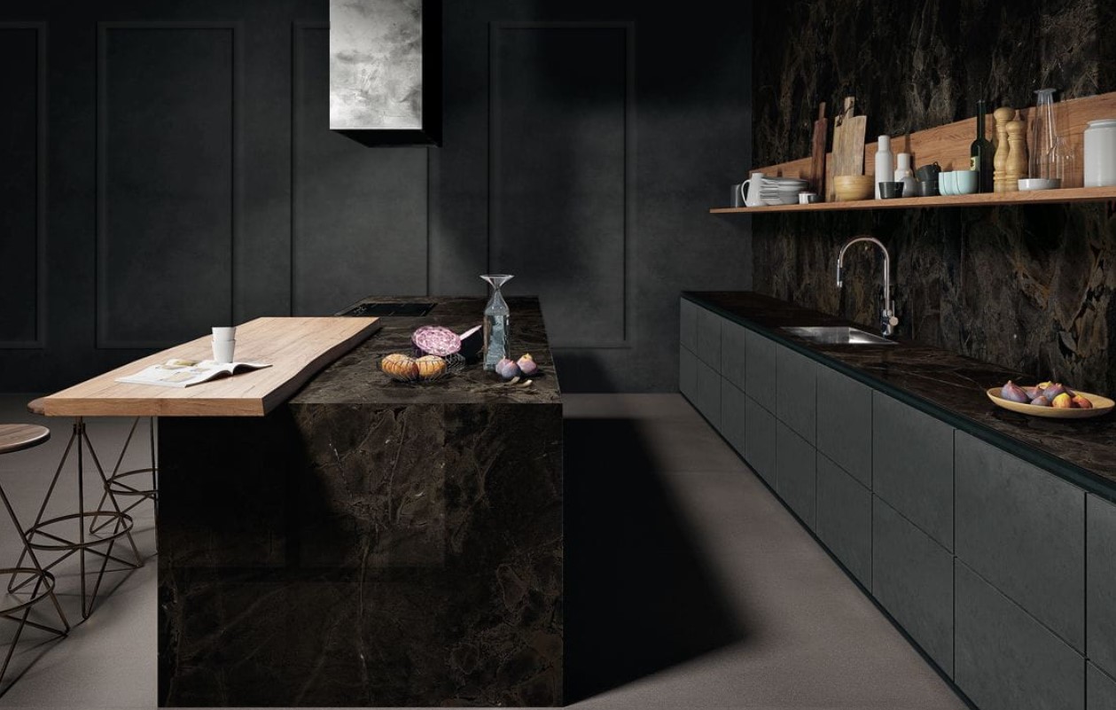 ciemna imitacja marmuru