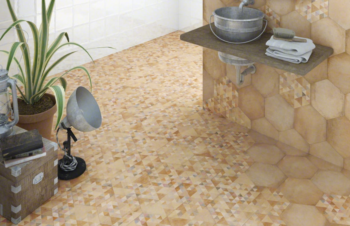 heksagonalna imitacja betonu