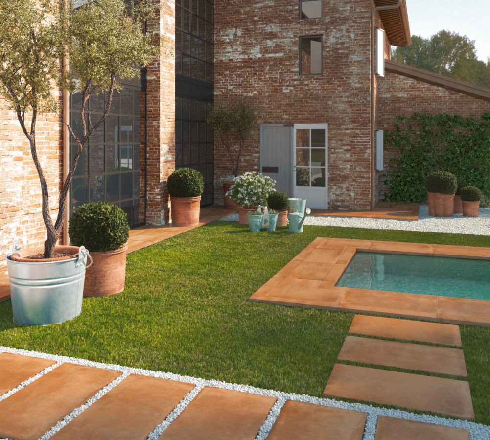 płytki jako chodnik