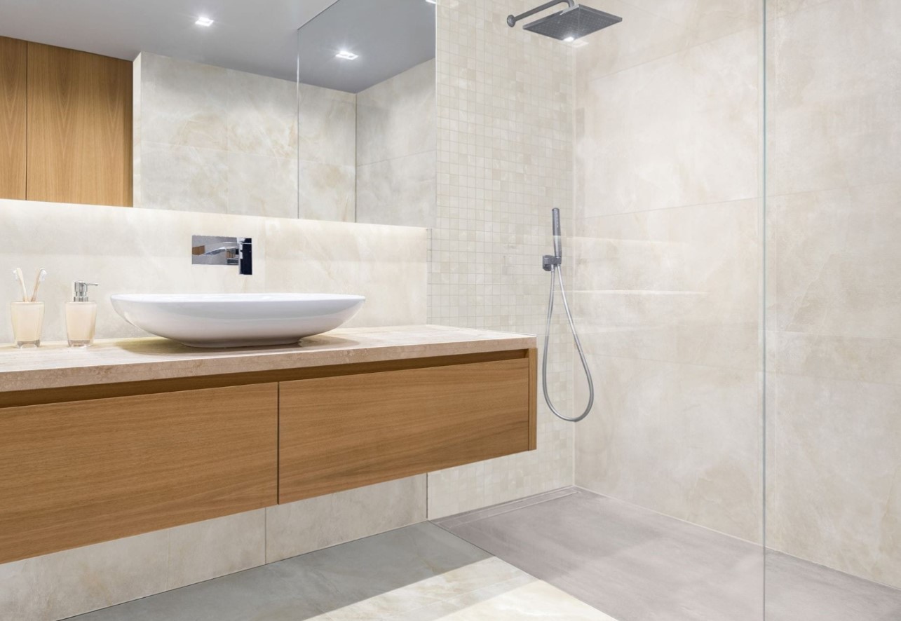 płytki kamiene w łazience