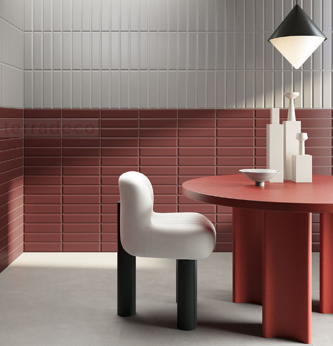 płytki metro w jadalni