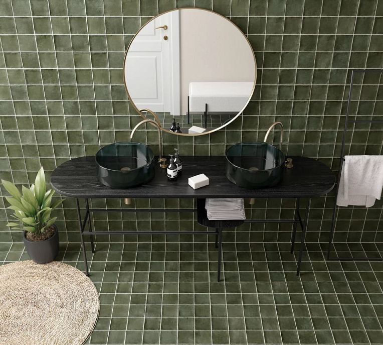 łazienka w stylu boho