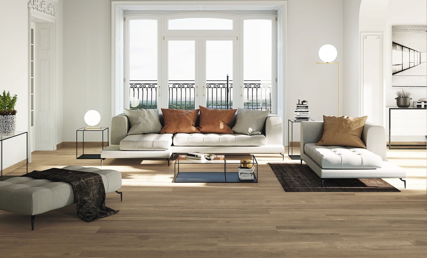 uniwersalne płytki ceramiczne z imitacją drewna