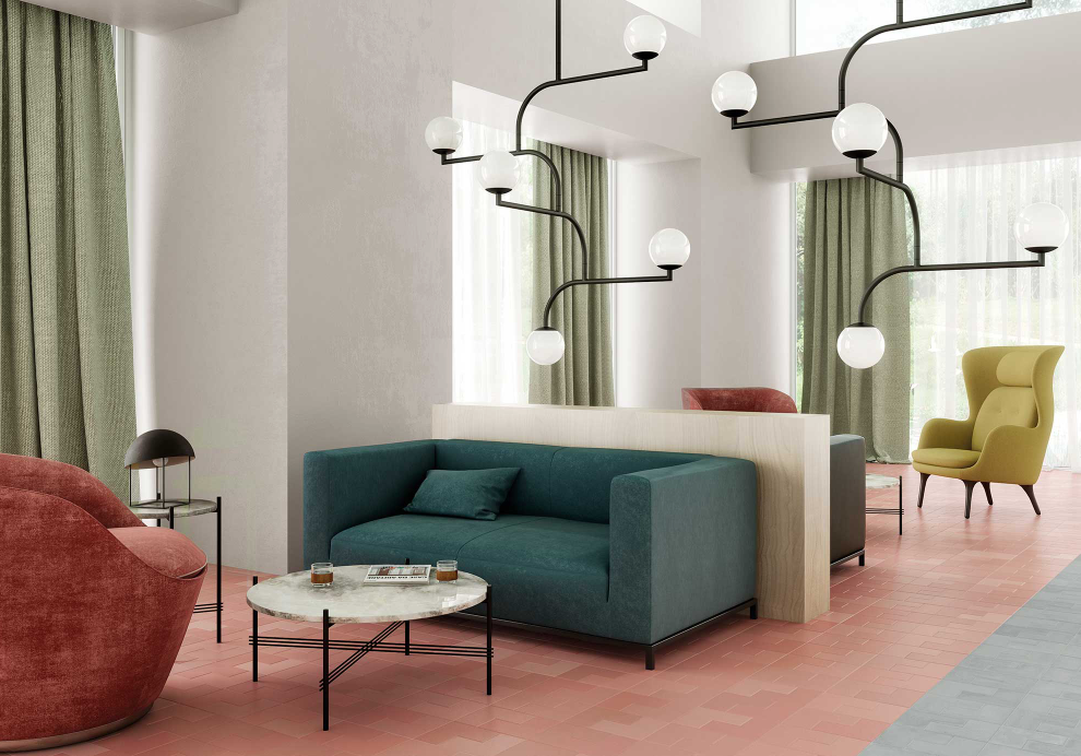 płytki vintage na podłodze