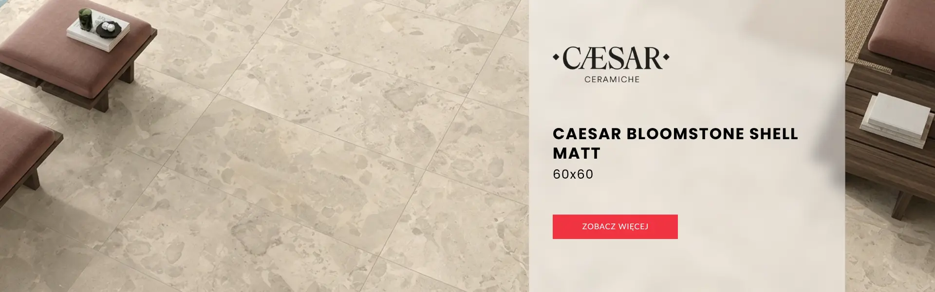 Caesar Bloomstone Shell Matt 60x60