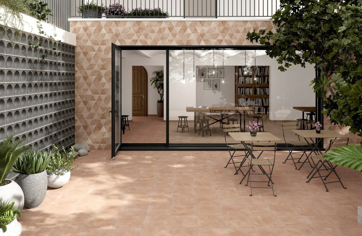 Płytki gresowe na tarasie: Odporność na warunki atmosferyczne i modne wzornictwo