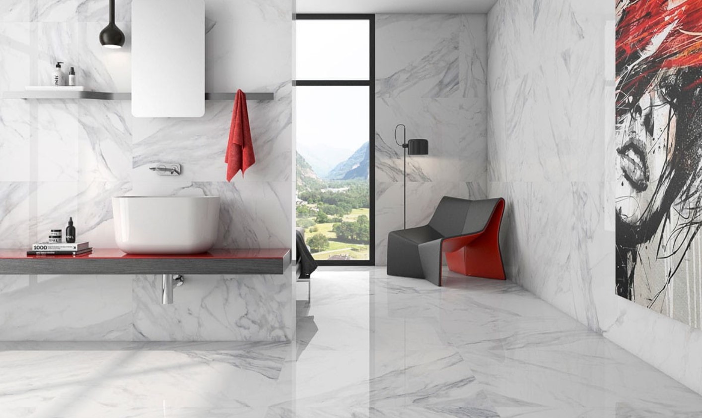 Płytki imitujące biały marmur — porady i inspiracje do stworzenia eleganckich wnętrz nie tylko w stylu klasycznym