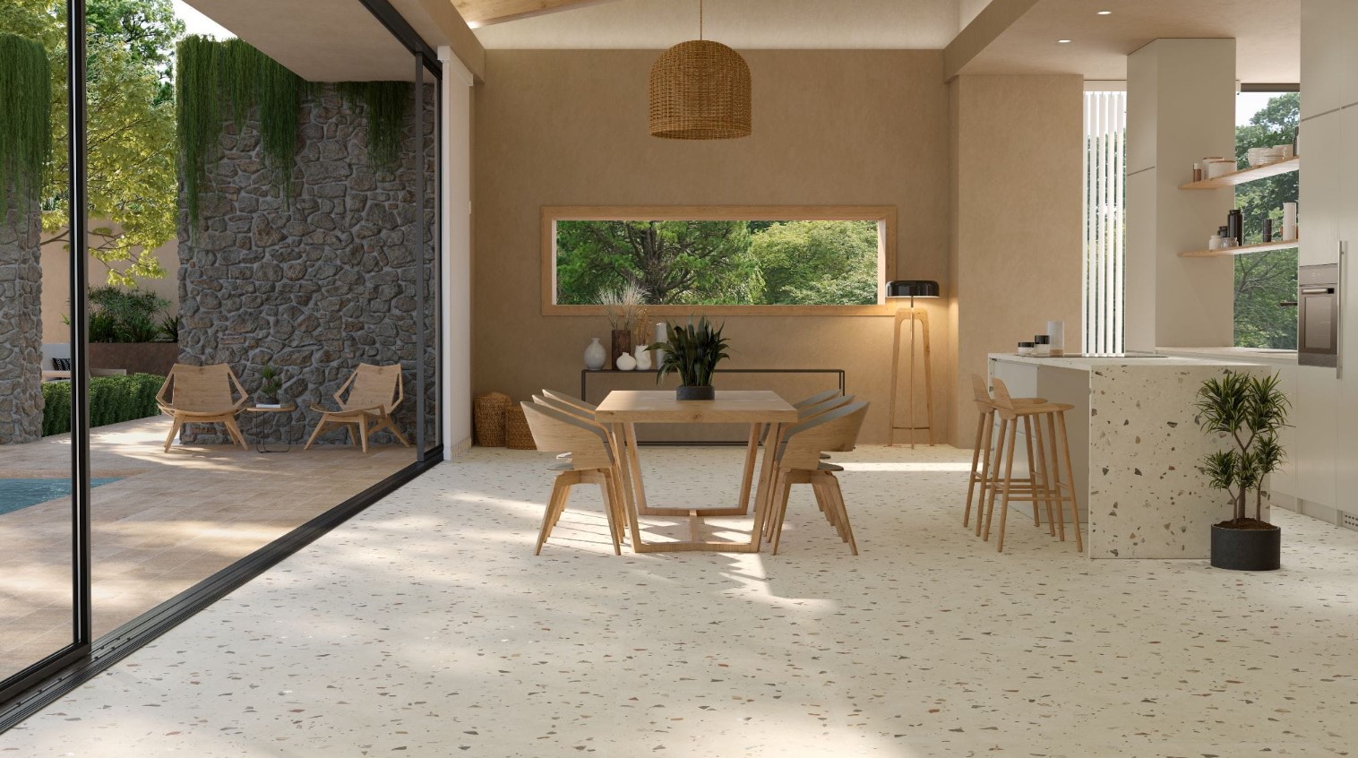 Lastryko w kuchni — jak zastosować modne terrazzo w eleganckiej kuchni?